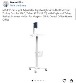 Mount Plus Medical Tablet Trolley Cart MB-C13-5