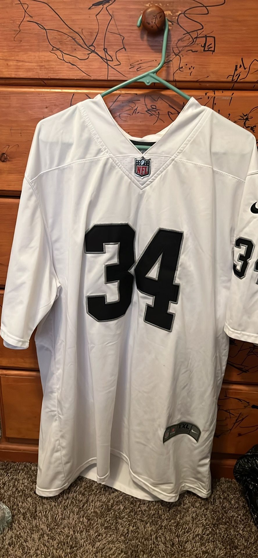 Bo Jackson Nike XXL Raiders Jersey (WHITE)