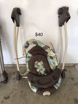 $30 each Crib, Feeding high chair, stroller Swing