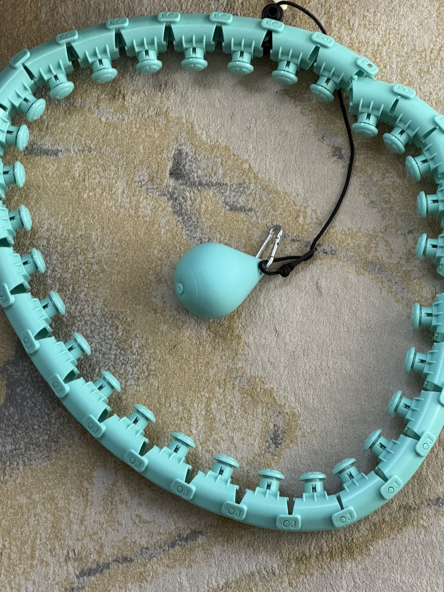 Smart Weighted Hula Hoop – Adjustable & Smooth Spin