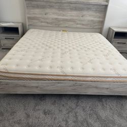 🛏️ KING Organic Hybrid Firm Mattress - Like New 