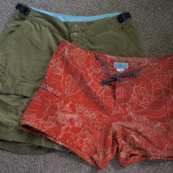 patagonia size 10 medium bundle womens shorts two pairs hiking swimming outdoor