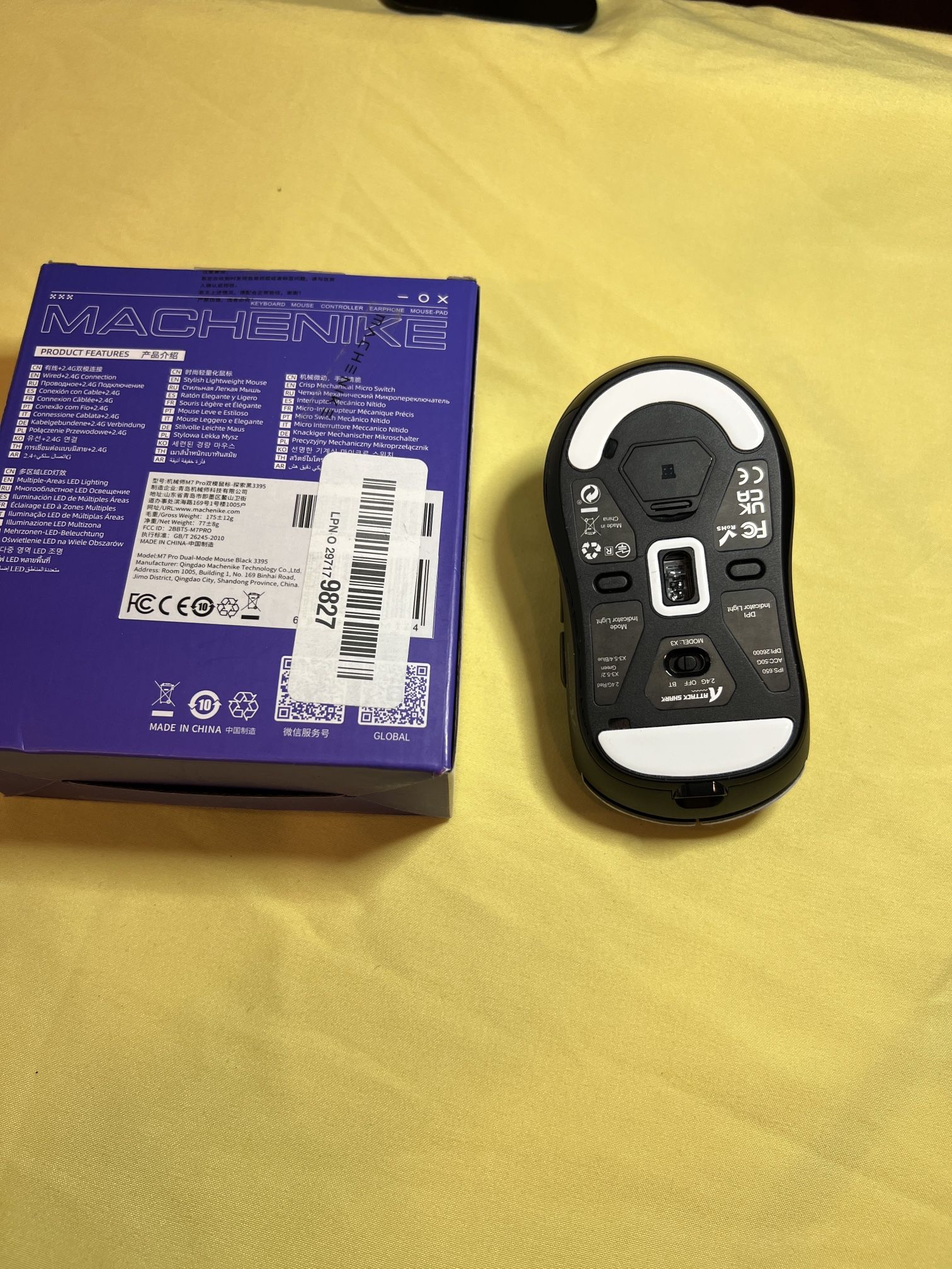 Mouse Bluetooth, wireless and rechargeable