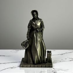 Vintage Mail Order Bride The Saturday Evening Post Pewter Figurine From 1982