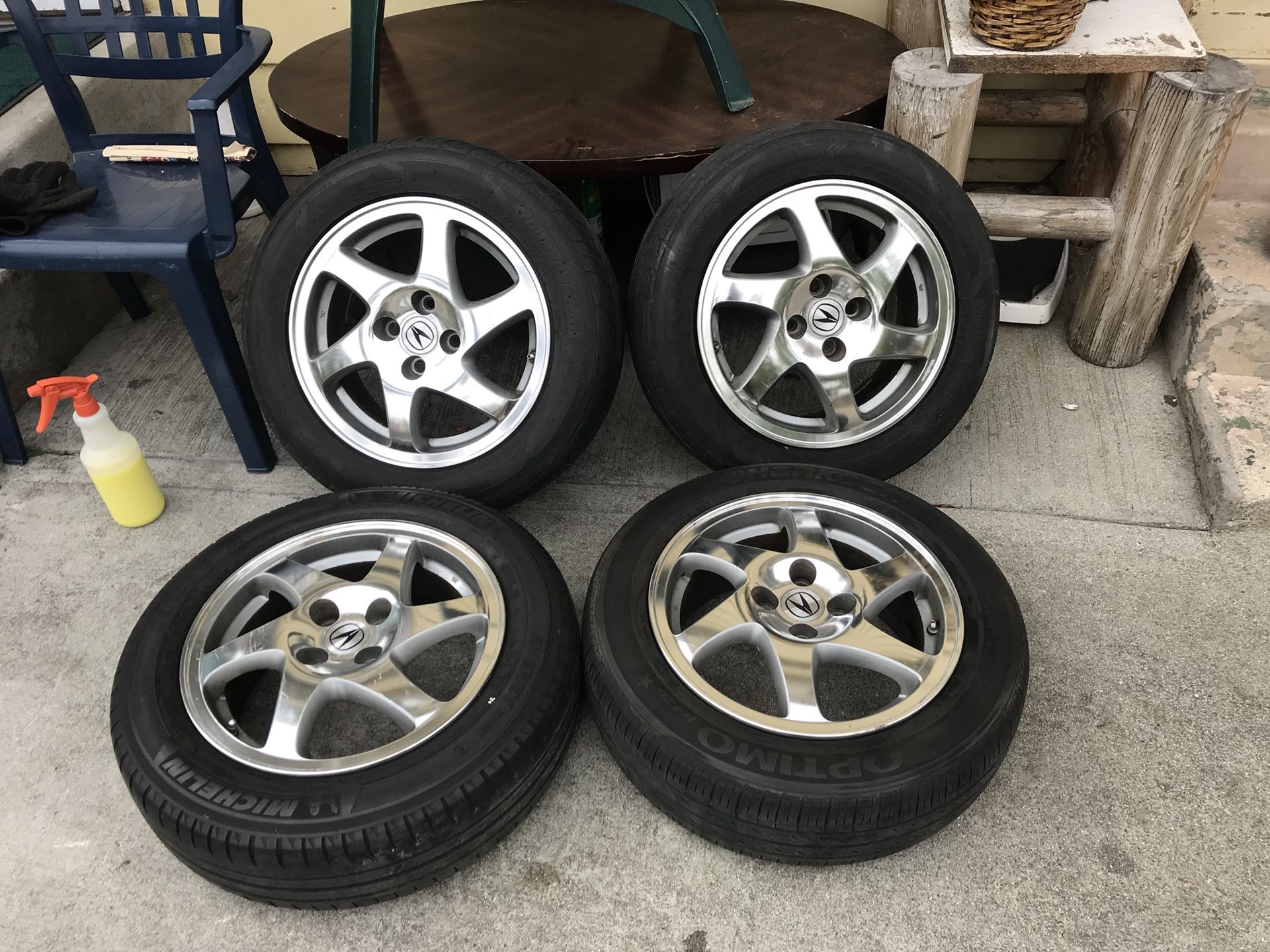 Gsr blades 15in acura Honda 4x100 eg ek ej ef jdm em1 si itr ek9 dc2