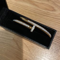 Gold Diamond Cuff