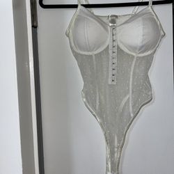 White Bodysuit Size Small 