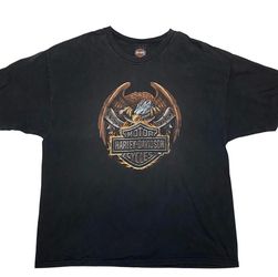 Harley-Davidson Orange County Classic Motorcycle Double Sided Graphic Tee XXL
