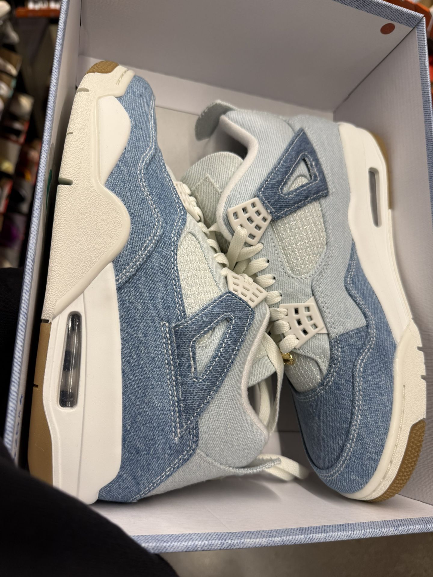 Air Jordan 4 Retro 'Worn Blue' Basketball Sneaker (Women)