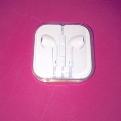 Apple White Earbuds Case iPhone iPad IPod High Quality Audio Noise Control Sould Isolation