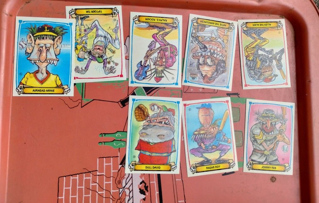 1988 Leaf Baseball's Greatest Gross Outs baseball cards, like