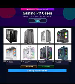 Starting at $30 - Gaming PC Cases with RGB Fans — Montech, Lian Li, Antec, Gamdias, Skytech cases