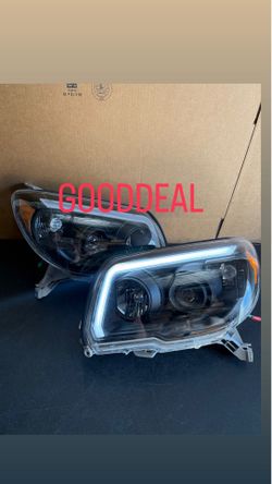 Oh30 for 06-09 Toyota 4runner black projector led bar headlight light lamp