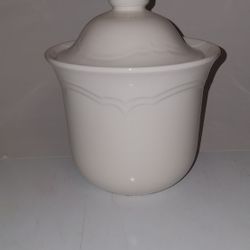 Vintage White Large Jar 