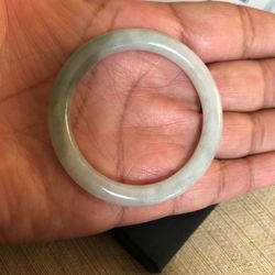 Certified green 100% natural color A jade Jadeite babe bangle 42mm