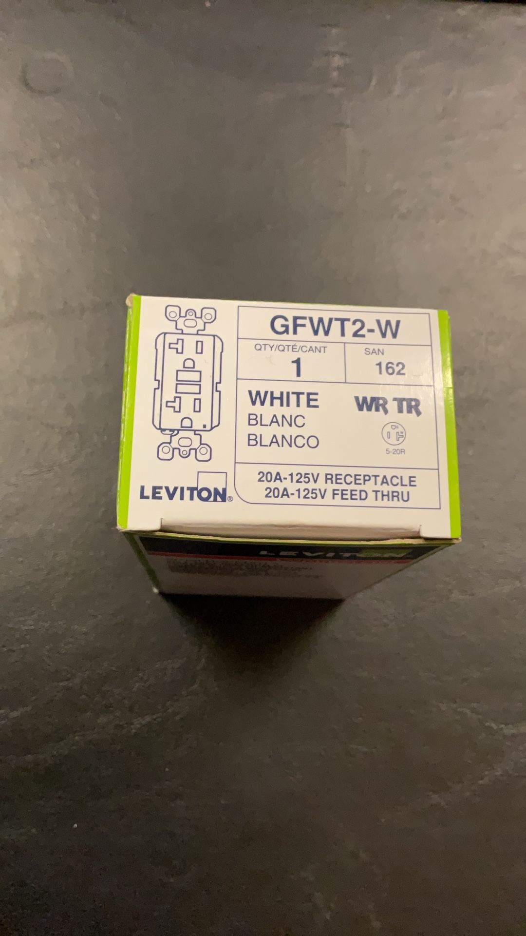Leviton, Self Test, Smart Lock, Pro Slim Gfci Weather Resistant And Tamper Resistant Receptacle With Led Indicator ( 2 Available )