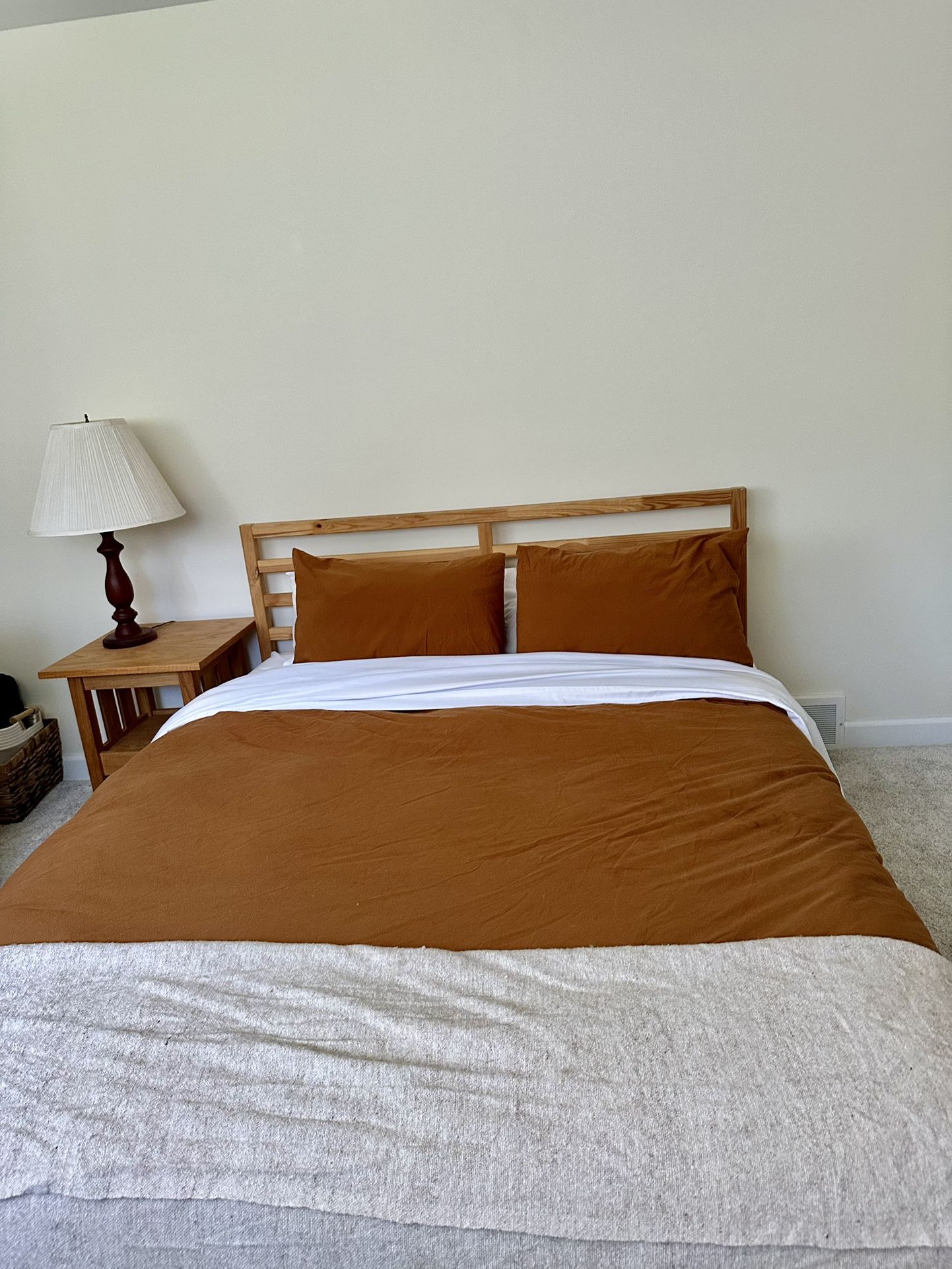 Queen Size Mattress With Frame/Headboard. Great For Guest Room.