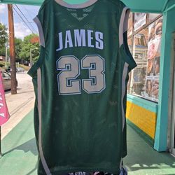 LEBRON JAMES #23 Fighting Irish Green Jersey