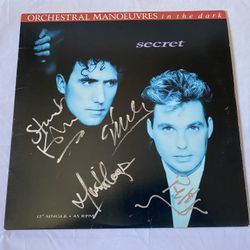 OMD Orchestral Manoeuvres In The Dark Signed Vinyl Record Autograph Depeche Mode New Order Morrsissey