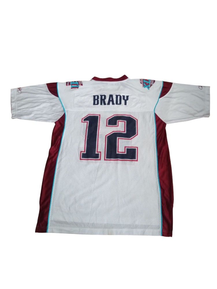 Brady 12 White Red NFL AUTHENTIC Jersey XL