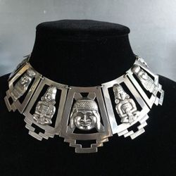 Peruvian Vintage Sterling Necklace
