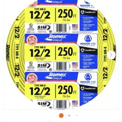 News !! 2 Rollos De 250 FT 12/2. $100  Each Cada Rollo 