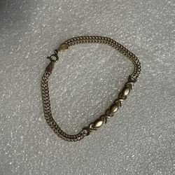 Vintage 10k Gold Xoxo Bracelet (pls Read Description Below)