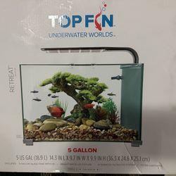 Top Fin Complete 5gal Tank / Aquarium