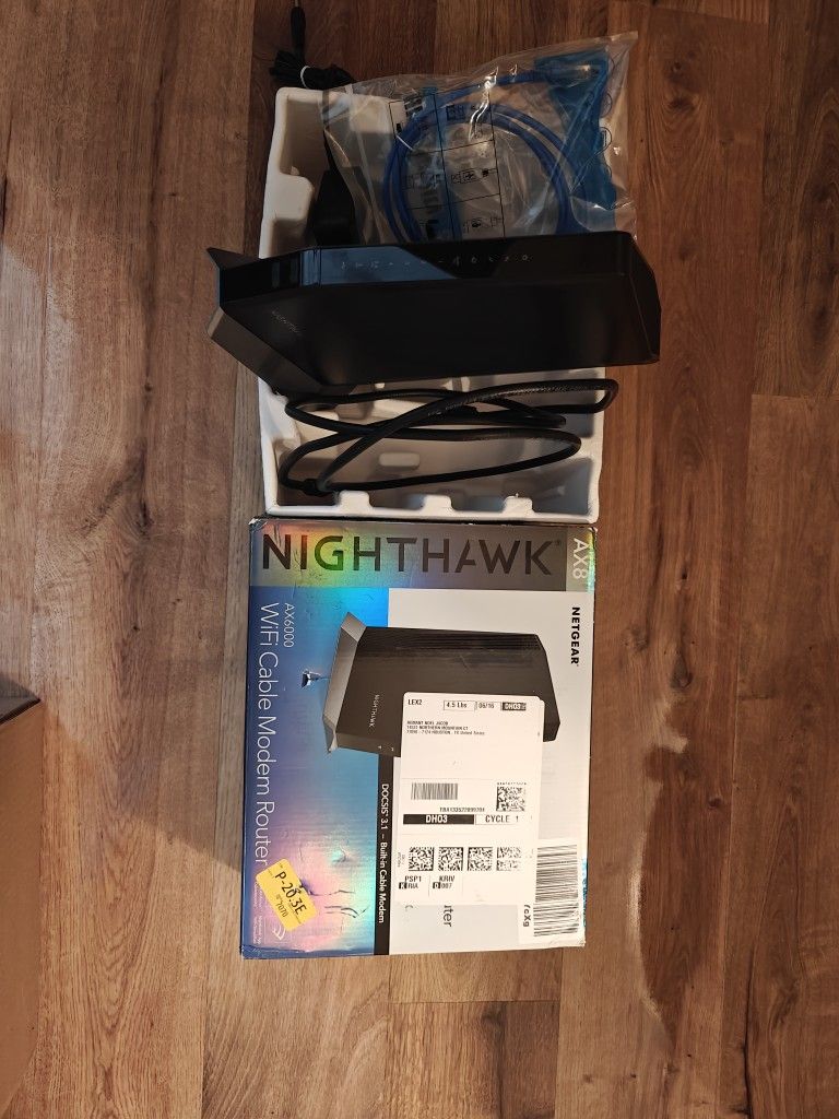 NETGEAR NIGHTHAWK CABLE MODEM/WI-FI  - CAX80-NAS100