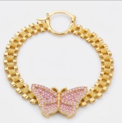Hoop Earring Butterfly