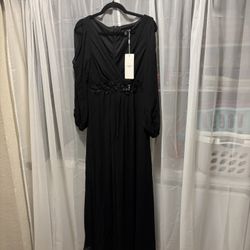 Long Black Dress Size Medium & XL