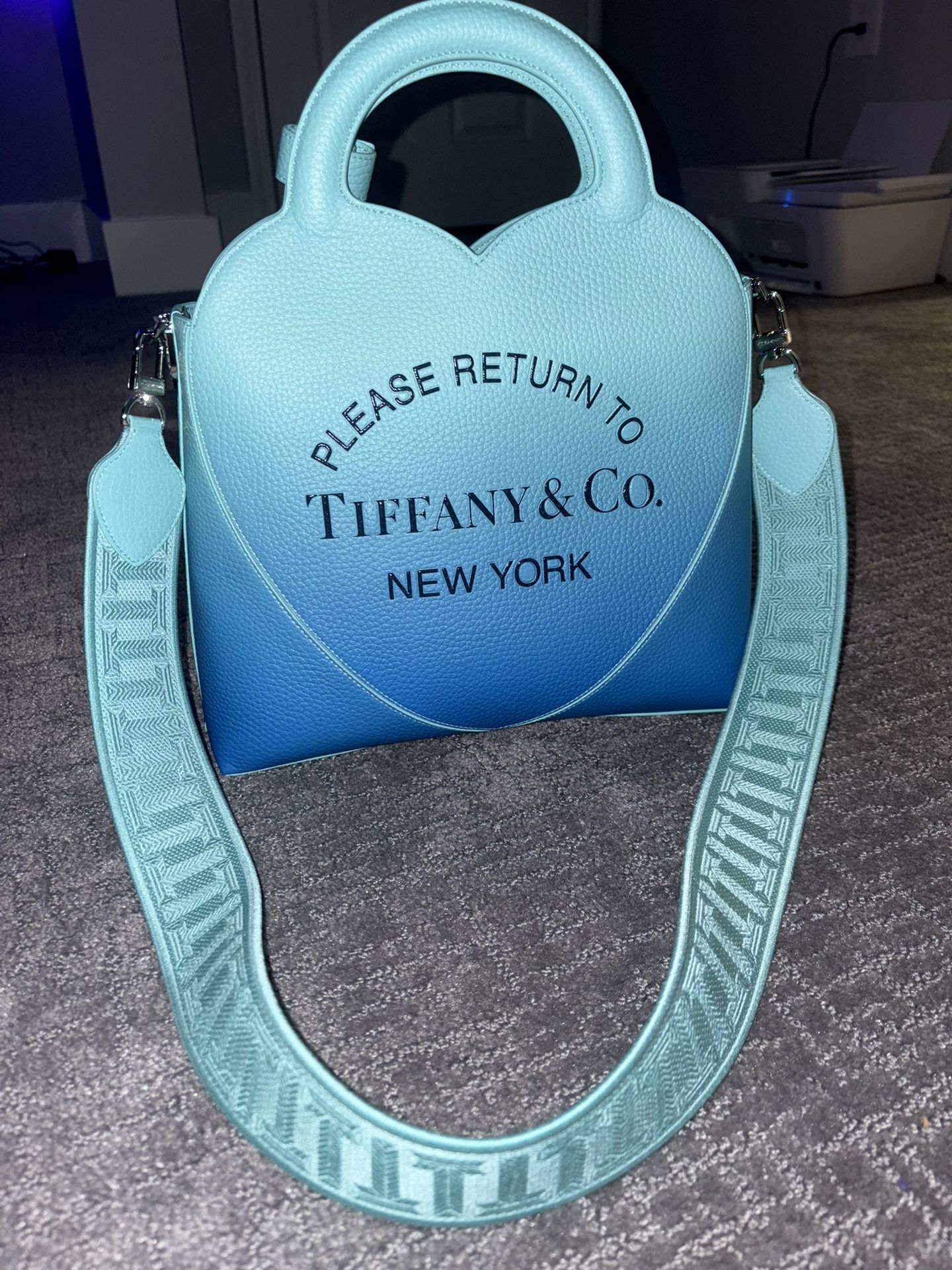 Tiffany Purse Infinity Blue Authentic Designer Bag