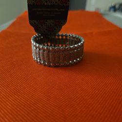 Rustic Rhythm Silver Bracelet 