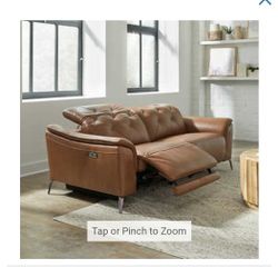 Leather Sofa With Power Recliners 1200.00