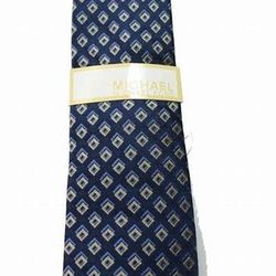 Michael Kors Men's Neck Tie Navy One Shadowed Halo Square Blue One Size