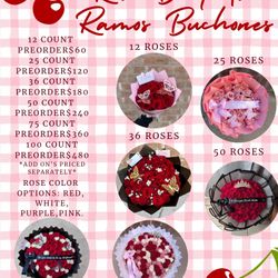 Valentine’s Day Rose Bouquets/ Ramos Para El Dia De San Valentin