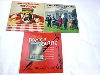 3 Piece Vintage LP Vinyl Records Lot Pat Cooper Bob Booker Etc.