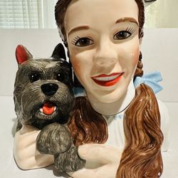 New Vintage Wizard Of Oz Dorothy & Toto Cookie Jar