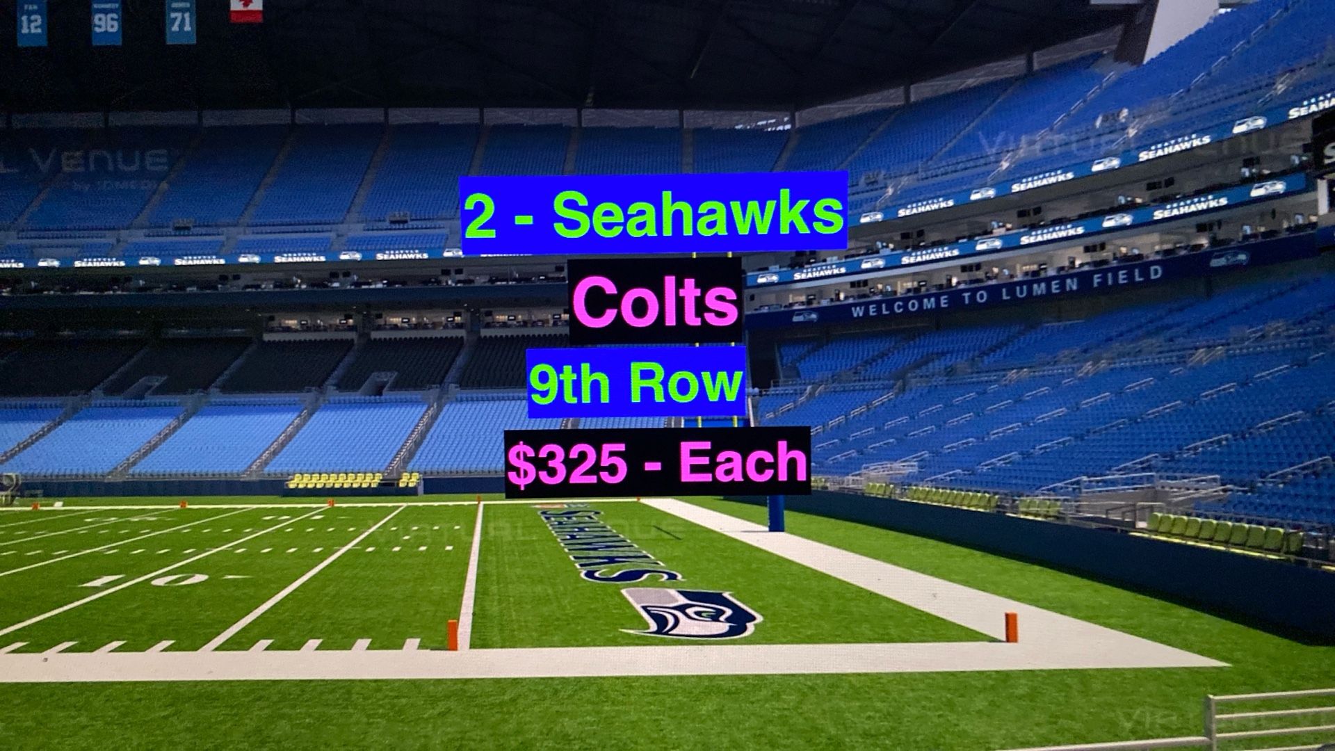 Seahawks Colts Tickets