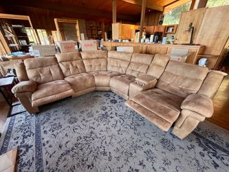 Large Reclining Sectional + Matching Recliner