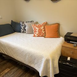 Twin Bed Includes Frame And Two Mattresses 