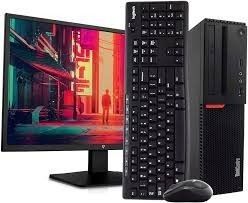 Lenovo Intel i5 Desktop With 2 Monitors For Business Use