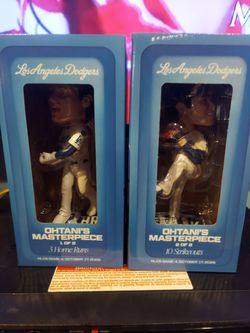 Dodgers Shohei Ohtani master piece game 3HR & 10 Strikes out series 1 &2 sga bobblehead