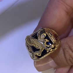 10K Yellow Gold Eagle Ring