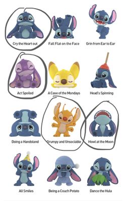 Brand New Popmart Disney Stitch Little Emotions Figures