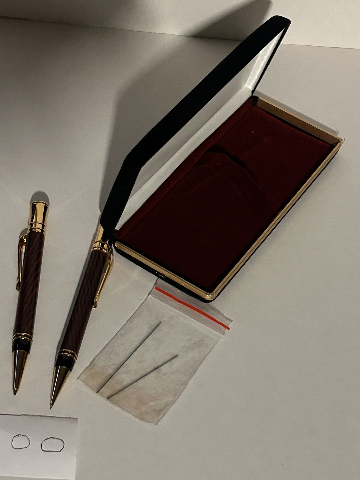 Handmade Wooden Pen And Pencil Set Gift,dads, Grads, Birthdays 