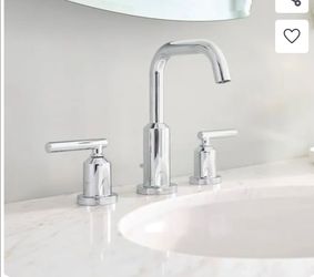 Moen Gibson chrome widespread 2-handle  watersense batroom faucet
