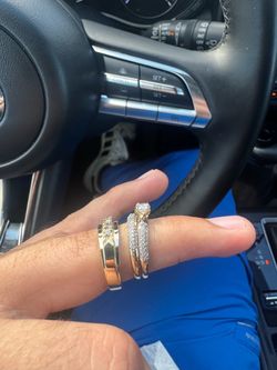 14k gold marriage rings