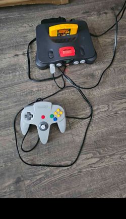 Nintendo N64  Video Games System Power Supply Av cable. NO  Memory card Or Expansion Pack Or Game Just System