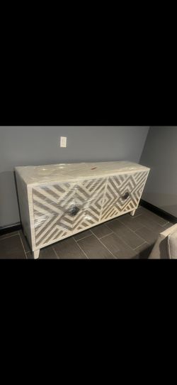Modern Geometric Storage Cabinet